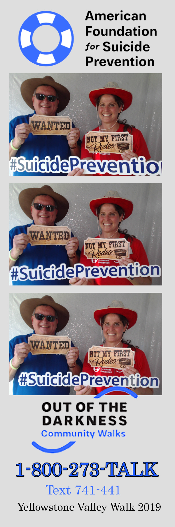 Out of the Darkness Walk 2019 | View more photos from the event at gallery.photoboothbillings.com/u/PhotoBoothBillings/Out-of-the-Darkness-Walk-2019